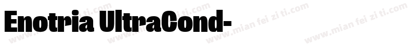 Enotria UltraCond字体转换